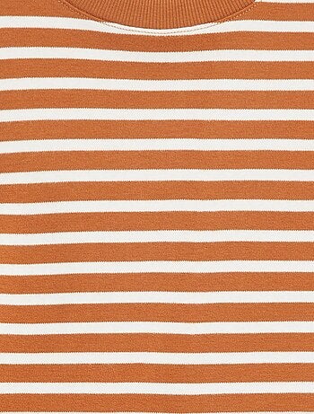 T-shirt a maniche lunghe a righe