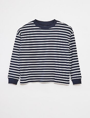T-shirt a maniche lunghe a righe
