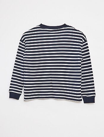 T-shirt a maniche lunghe a righe