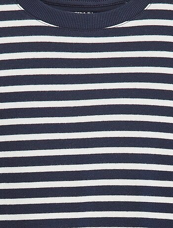 T-shirt a maniche lunghe a righe