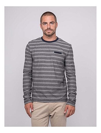 T-shirt a maniche lunghe a righe JUNANINE