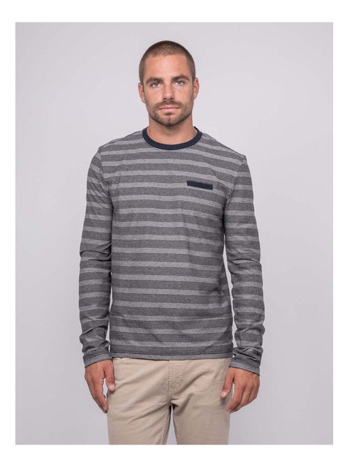 T-shirt a maniche lunghe a righe JUNANINE - Kiabi