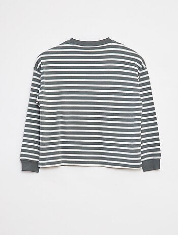 T-shirt a maniche lunghe a righe