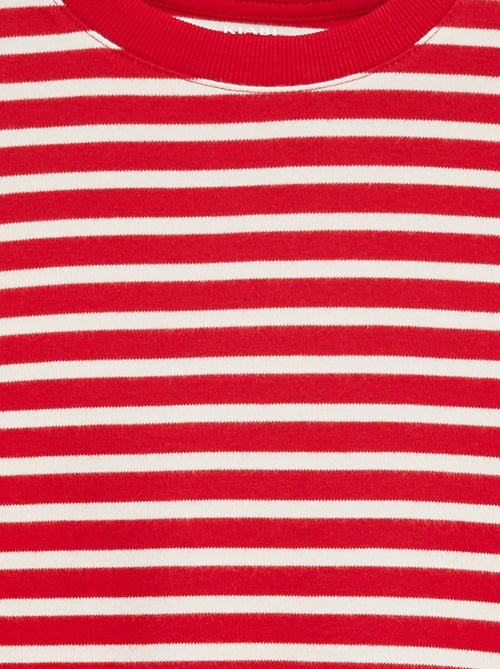 T-shirt a maniche lunghe a righe - Kiabi