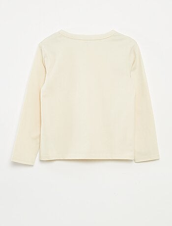 T-shirt a maniche lunghe a tinta unita