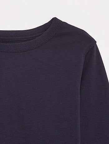 T-shirt a maniche lunghe a tinta unita