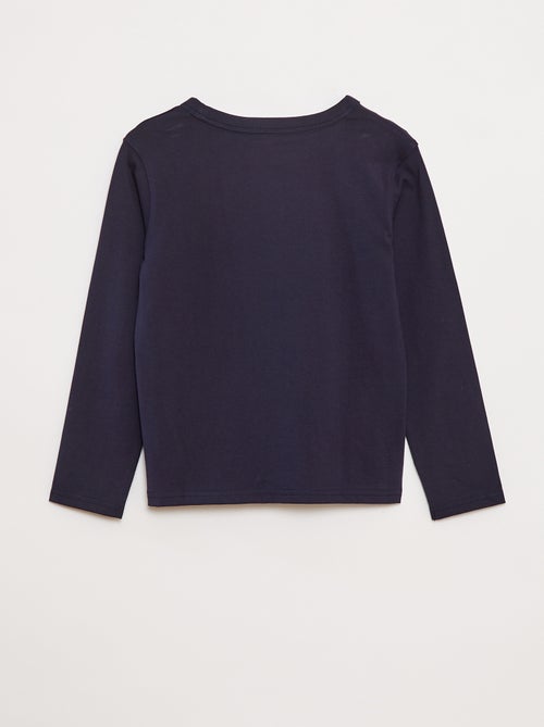 T-shirt a maniche lunghe a tinta unita - Kiabi