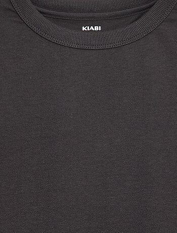 T-shirt a maniche lunghe a tinta unita