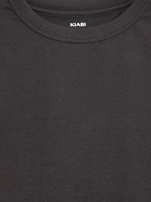 T-shirt a maniche lunghe a tinta unita - Kiabi