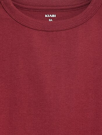 T-shirt a maniche lunghe a tinta unita