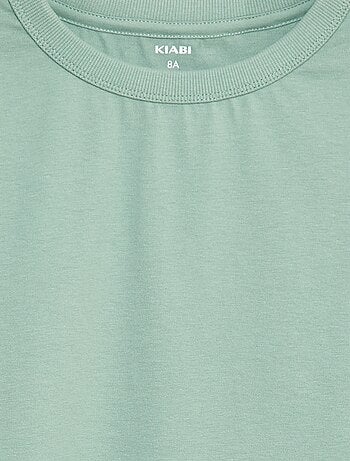 T-shirt a maniche lunghe a tinta unita