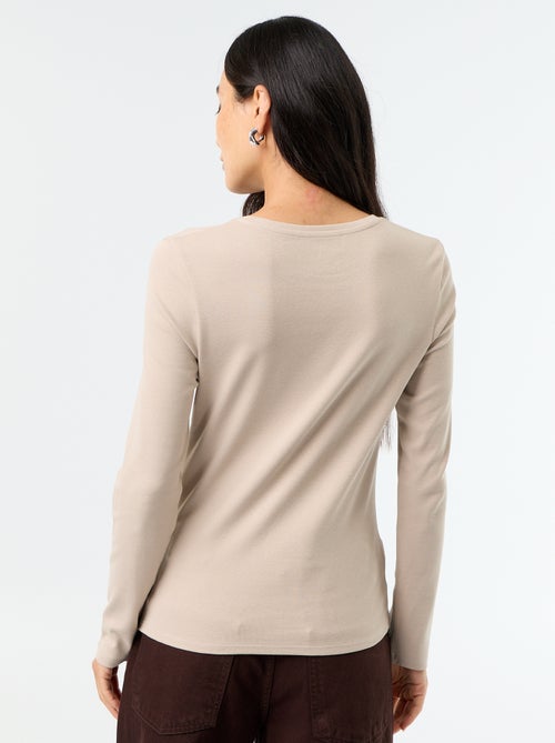 T-shirt a maniche lunghe - Kiabi T-shirt a maniche lunghe - Kiabi