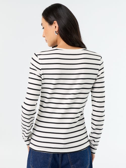 T-shirt a maniche lunghe - Kiabi T-shirt a maniche lunghe - Kiabi