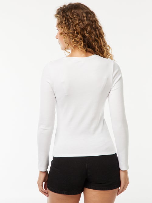 T-shirt a maniche lunghe - Kiabi