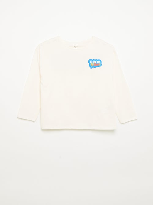 T-shirt a maniche lunghe - Kiabi