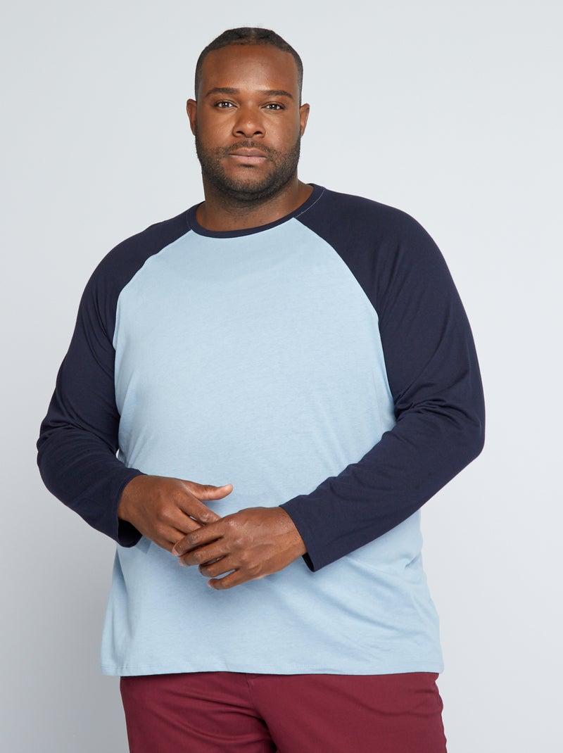 T-shirt a maniche lunghe BLU - Kiabi