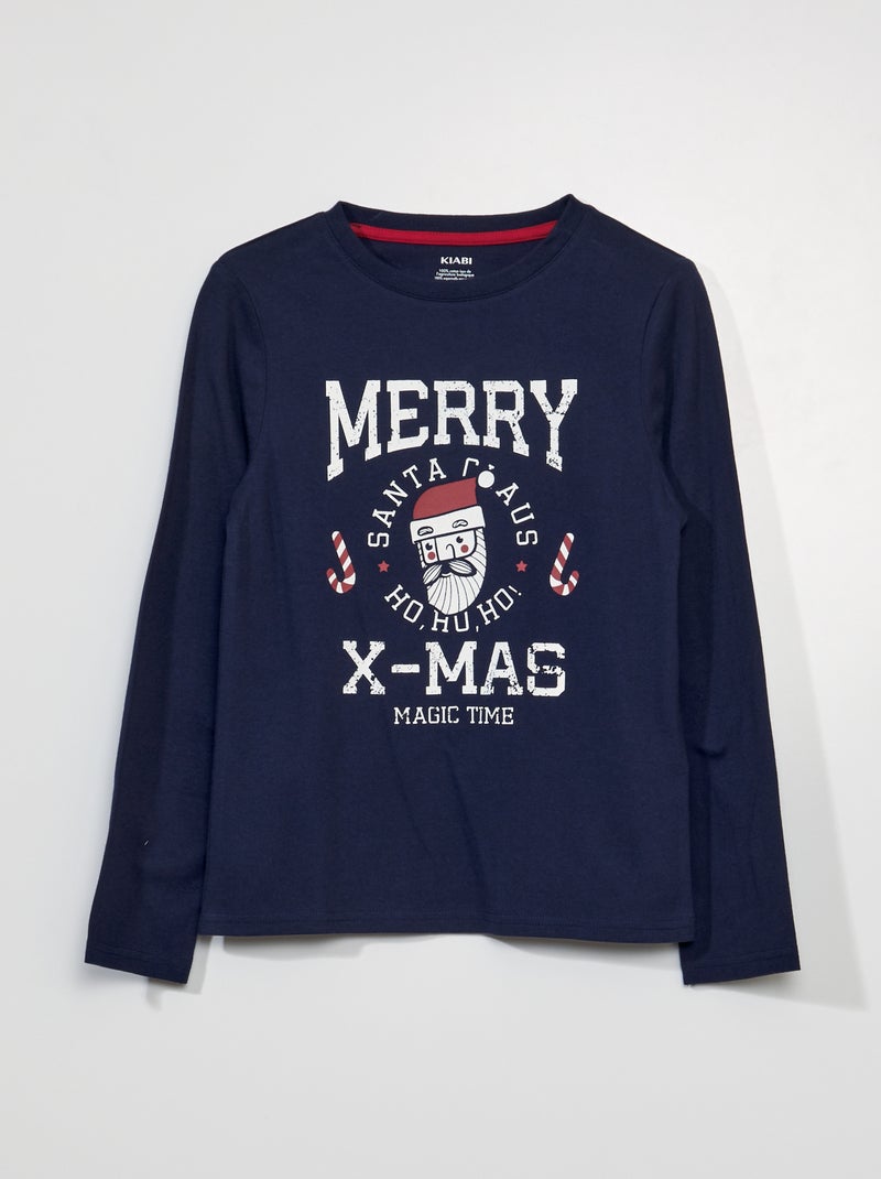 T-shirt a maniche lunghe BLU - Kiabi