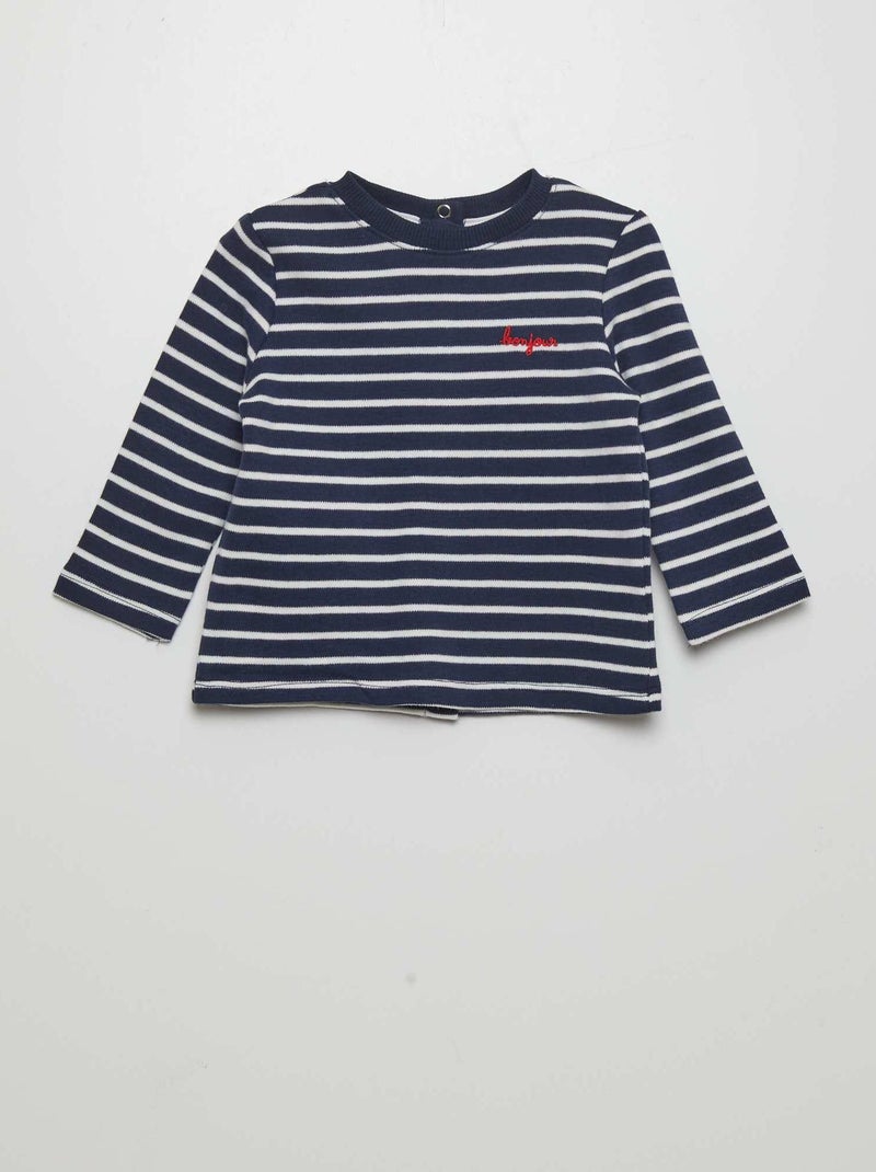 T-shirt a maniche lunghe BLU - Kiabi