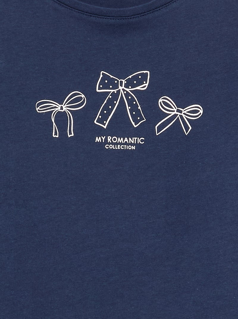 T-shirt a maniche lunghe Blu - Kiabi