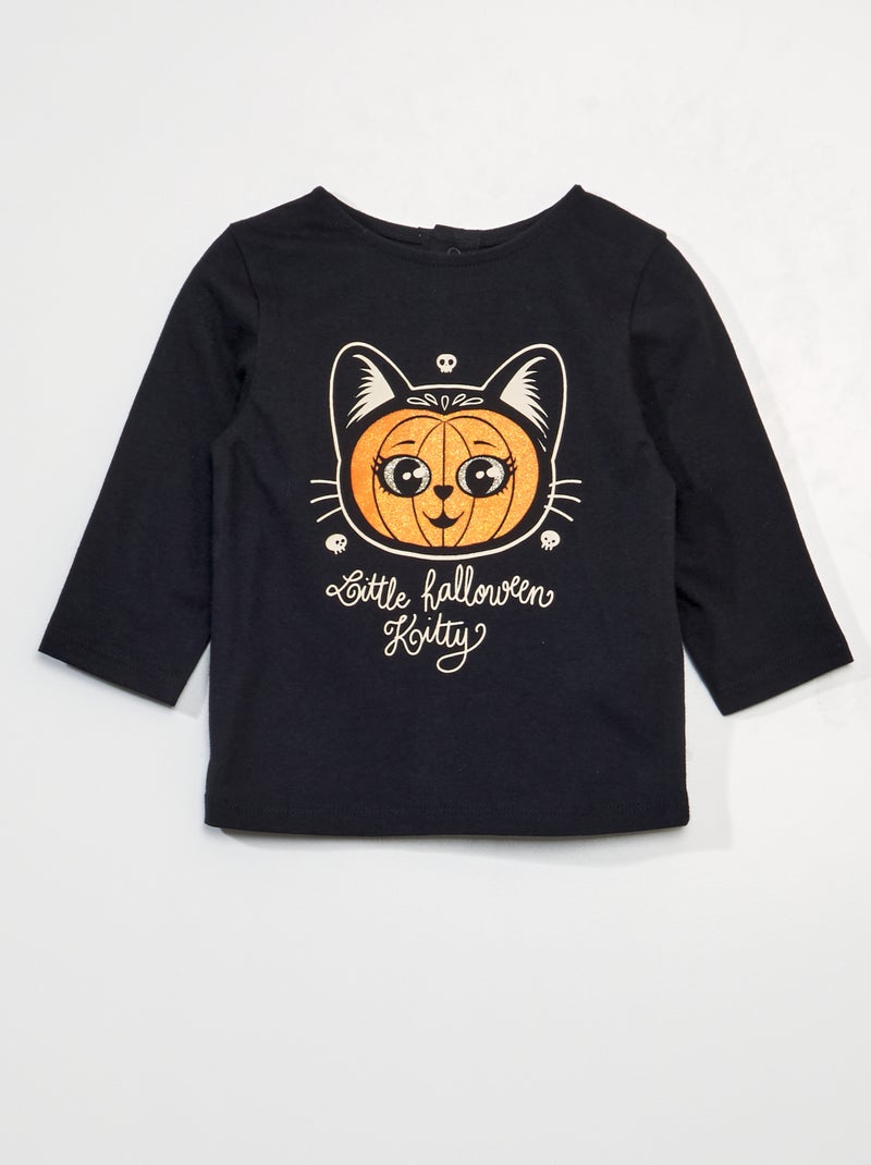 T-shirt a maniche lunghe Blu scuro - Kiabi