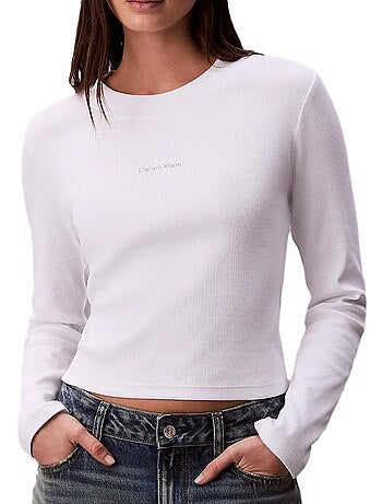 T-Shirt Donna Maniche Lunghe Calvin Klein Jeans