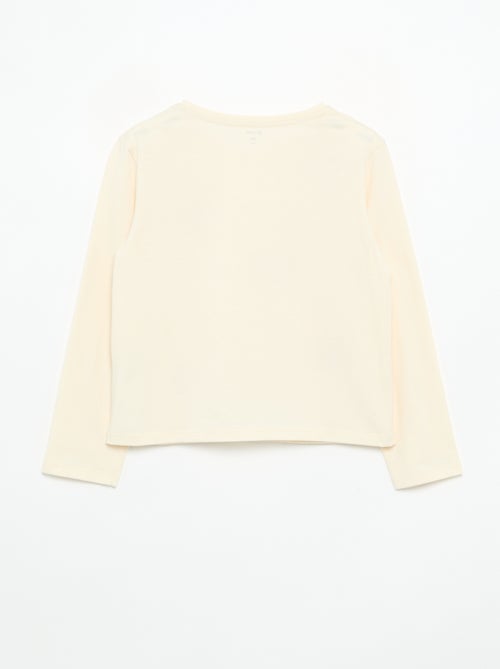 T-shirt a maniche lunghe con animazione - Kiabi