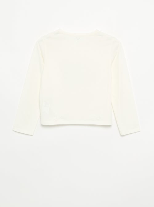 T-shirt a maniche lunghe con animazione - Kiabi
