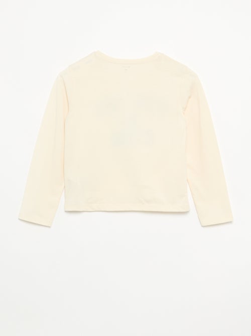 T-shirt a maniche lunghe con animazione - Kiabi