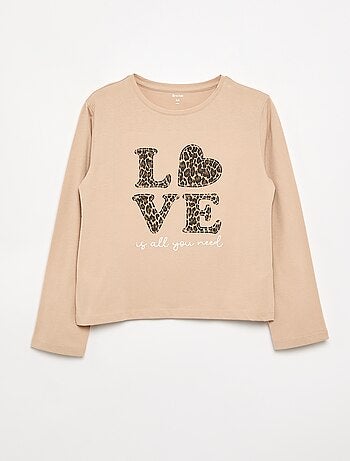 T-shirt a maniche lunghe con animazione