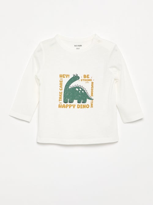 T-shirt a maniche lunghe con animazione - Kiabi T-shirt a maniche lunghe con animazione - Kiabi