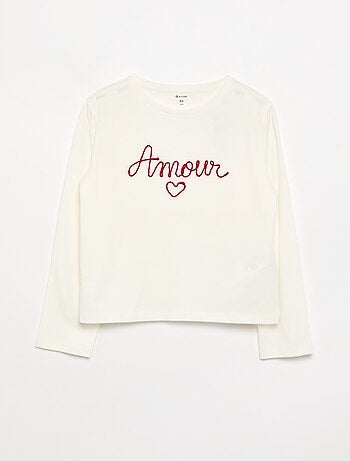 T-shirt a maniche lunghe con animazione