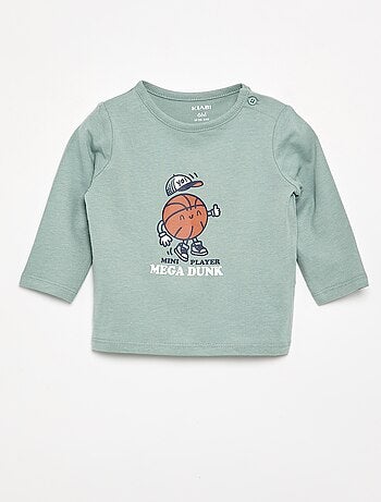 T-shirt maniche lunghe con decorazione
