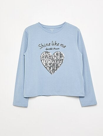 T-shirt a maniche lunghe con animazione