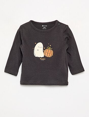 T-shirt maniche lunghe con decorazione