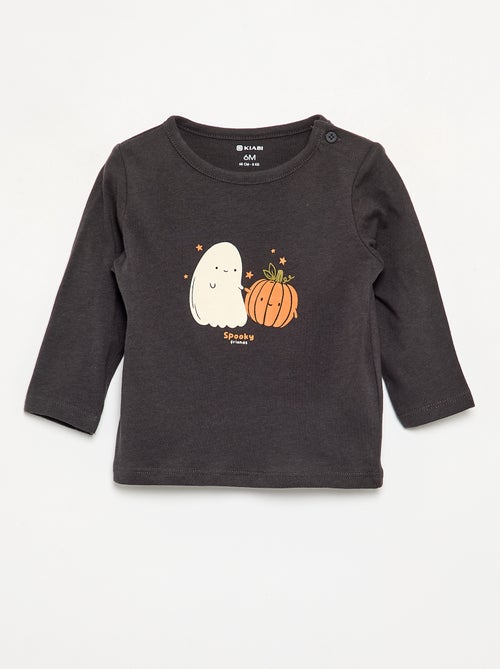 T-shirt a maniche lunghe con animazione - Kiabi
