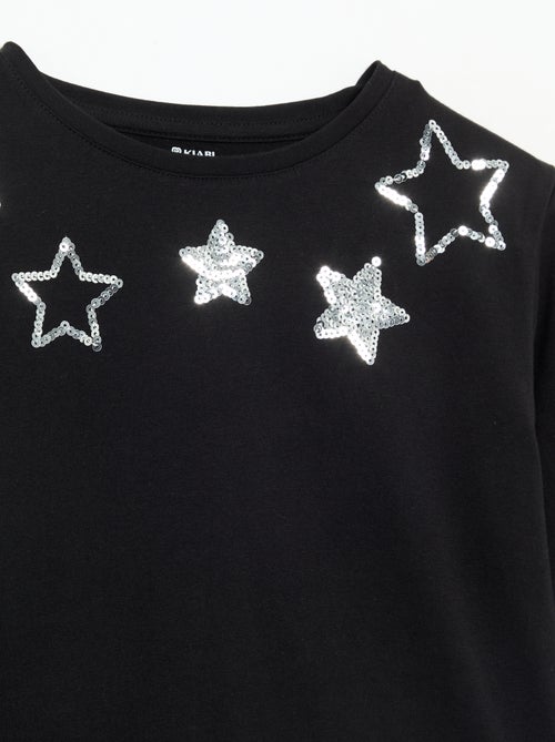 T-shirt a maniche lunghe con animazione - Kiabi