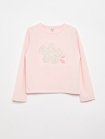 T-shirt a maniche lunghe con animazione