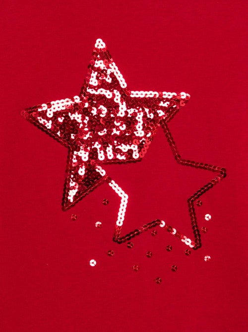 T-shirt a maniche lunghe con animazione - Kiabi