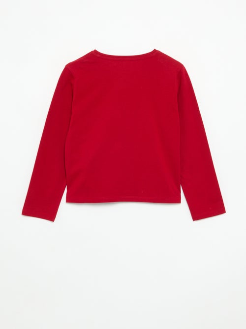 T-shirt a maniche lunghe con animazione - Kiabi