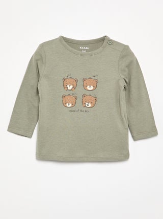T-shirt a maniche lunghe con animazione