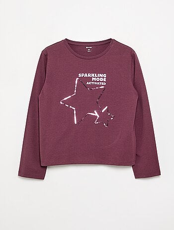 T-shirt a maniche lunghe con animazione