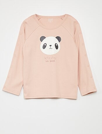 T-shirt a maniche lunghe con bottoni a pressione - collezione facile da indossare