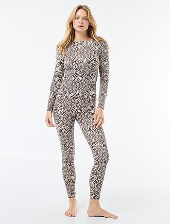 T-shirt a maniche lunghe con scollo rotondo