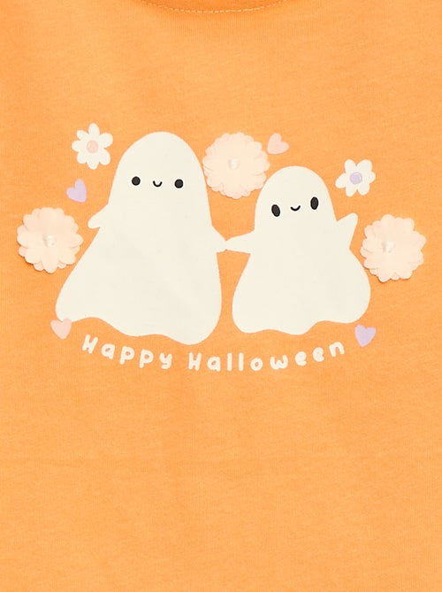 T-shirt a maniche lunghe con decorazione sul davanti - Kiabi