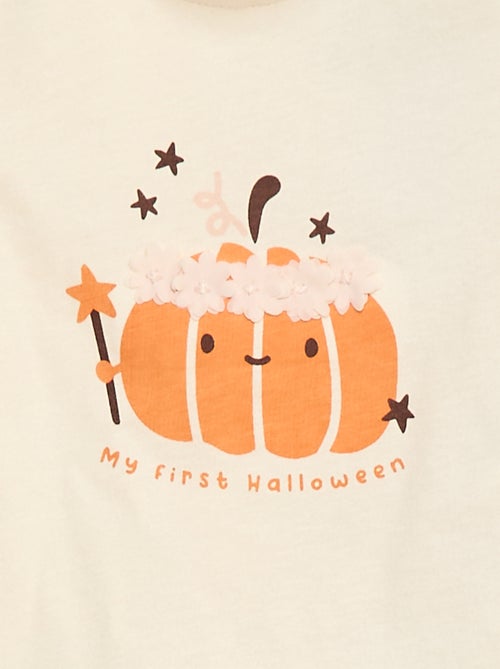 T-shirt a maniche lunghe con decorazione sul davanti - Kiabi