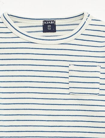 T-shirt a maniche lunghe con motivo a righe