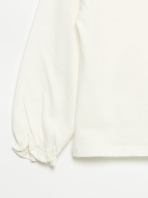 T-shirt a maniche lunghe con nodi decorativi - Kiabi