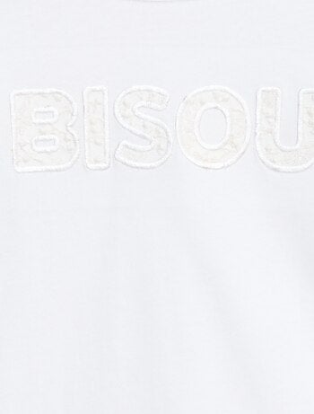 T-shirt a maniche lunghe con paillettes