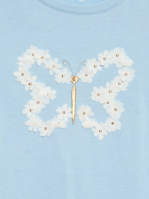 T-shirt a maniche lunghe con paillettes - Kiabi