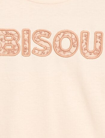 T-shirt a maniche lunghe con paillettes